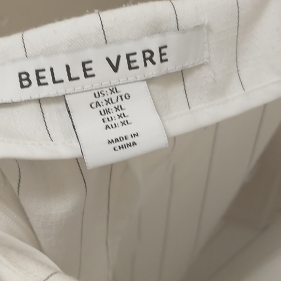 Belle Vere Black and White Jumpsuit - Picture 6 of 7